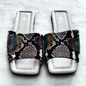 Sarto Snakeskin Print Slide NWOT Size 8